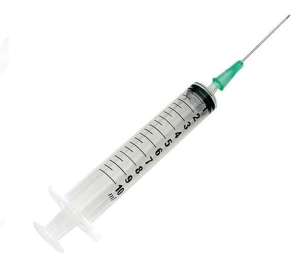 Seringues 10 ml stériles avec aiguille – Boîte de 100