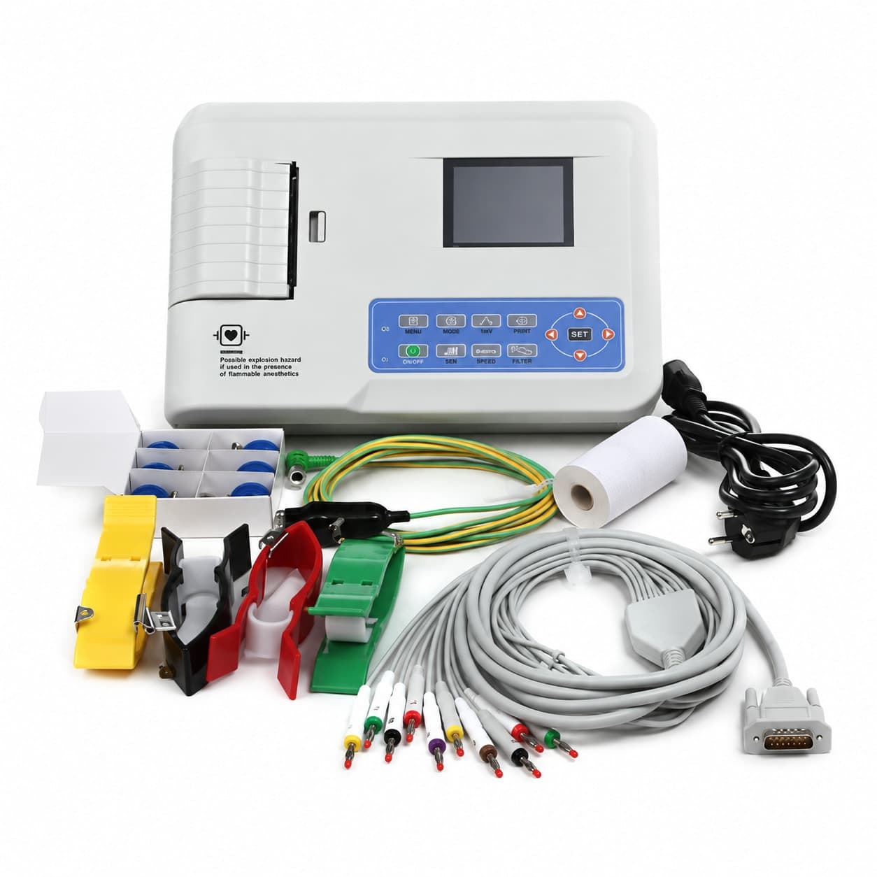 ECG CONTEC 3 pistes avec interprétation