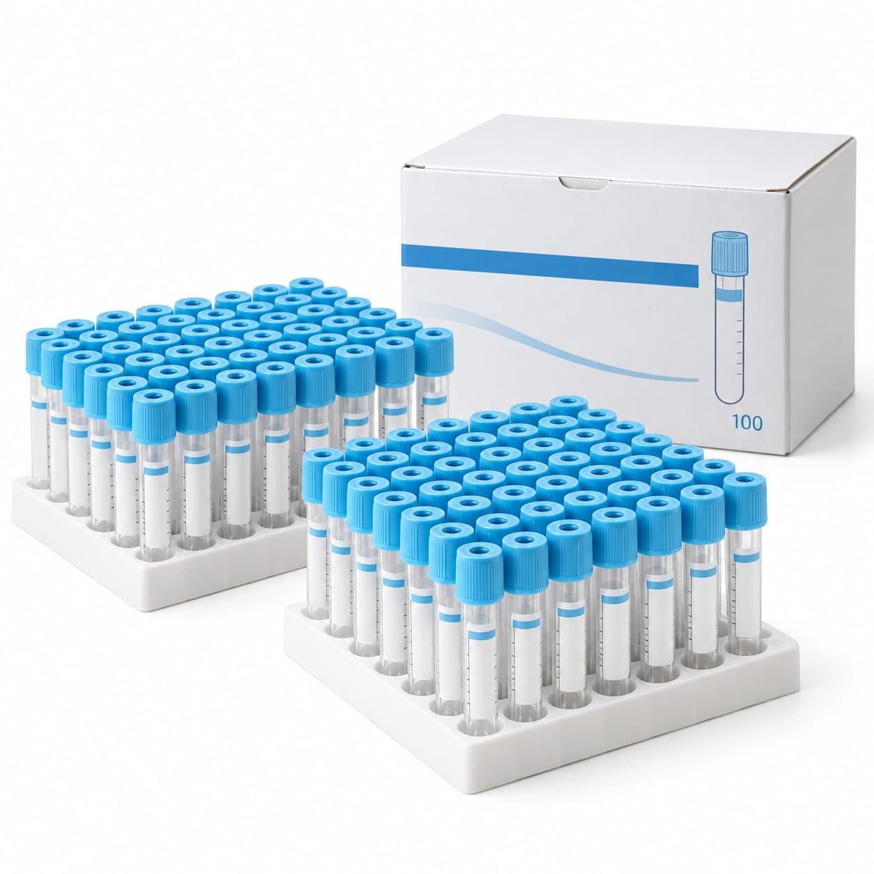 100 tubes de prélèvement PRP 5 ml – Citrate de sodium 3,2% KDIM