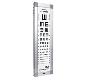 Tableau lumineux mural optotype E – 5 m